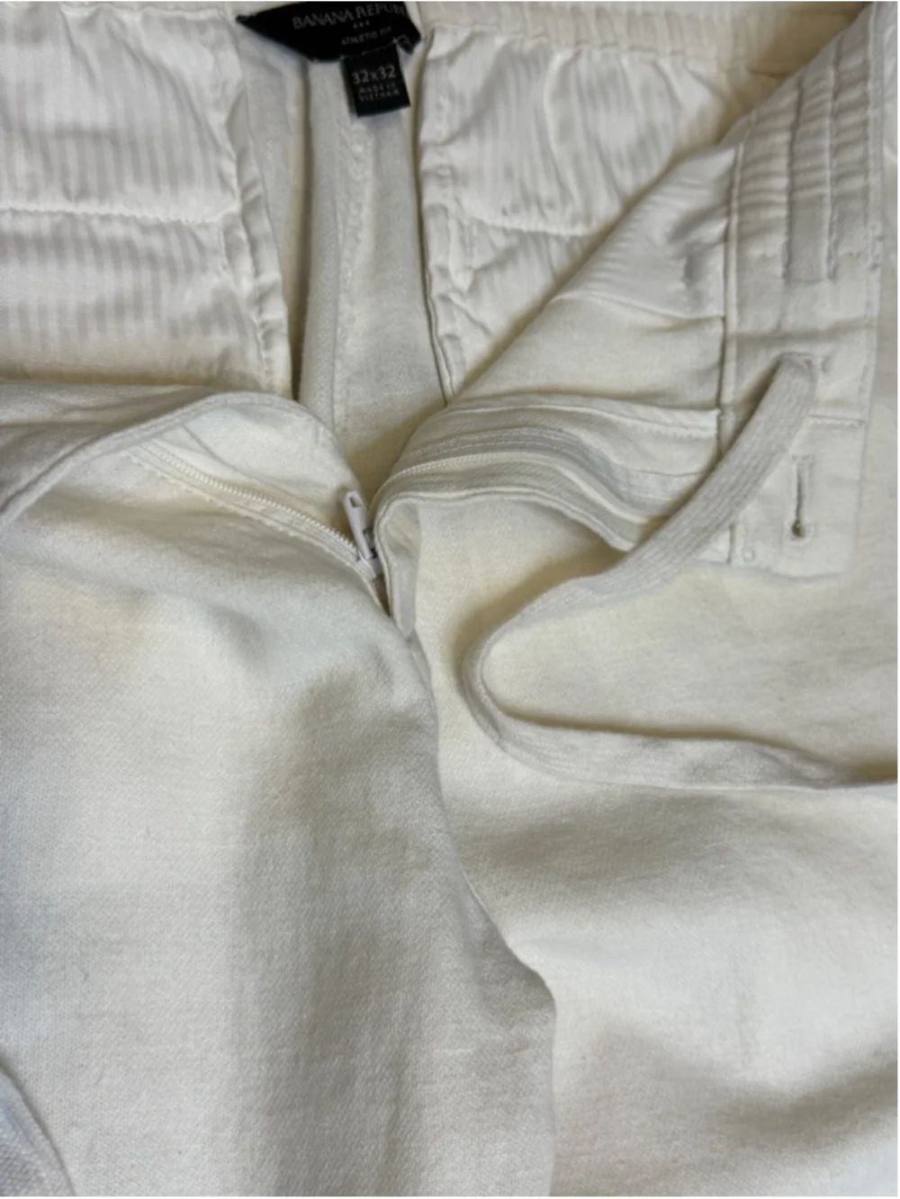 Banana Republic Pants Men's Linen Cotton Athletic Fit Trousers 32